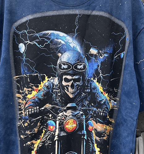 Polera Motociclista Cósmico